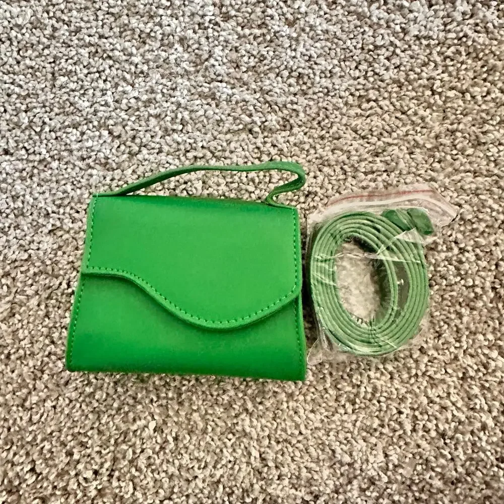 Micro Mini Lime Green Purse Canvas NEW
